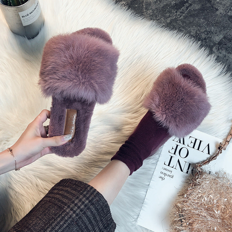 Ladies New Fashion Personality All-match Cotton Slippers