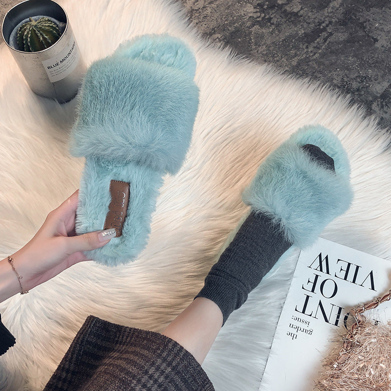 Ladies New Fashion Personality All-match Cotton Slippers