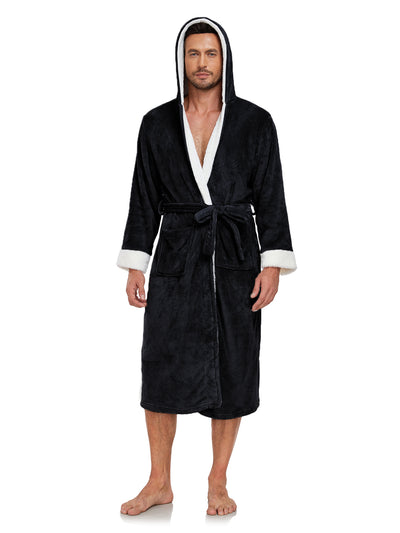 RONGTAI Ladies Long Fleece Bathrobe