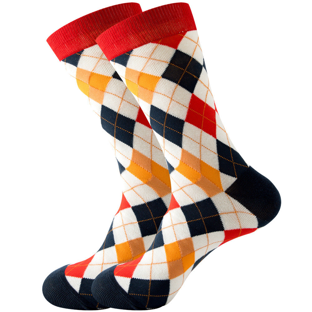 Tierische Socken in der Mitte der Wade Geometrische Herrensocken Tide