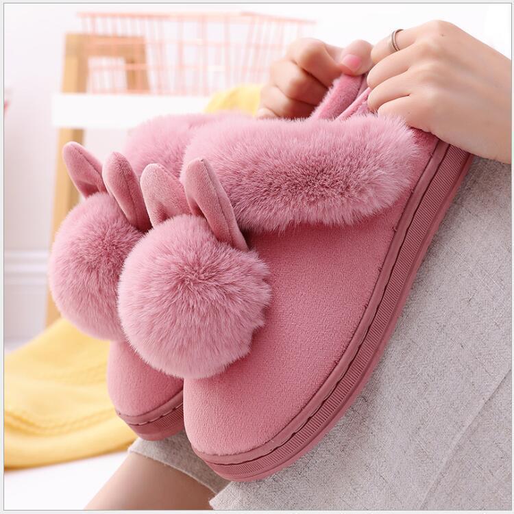 Pantuflas de algodón para mujer