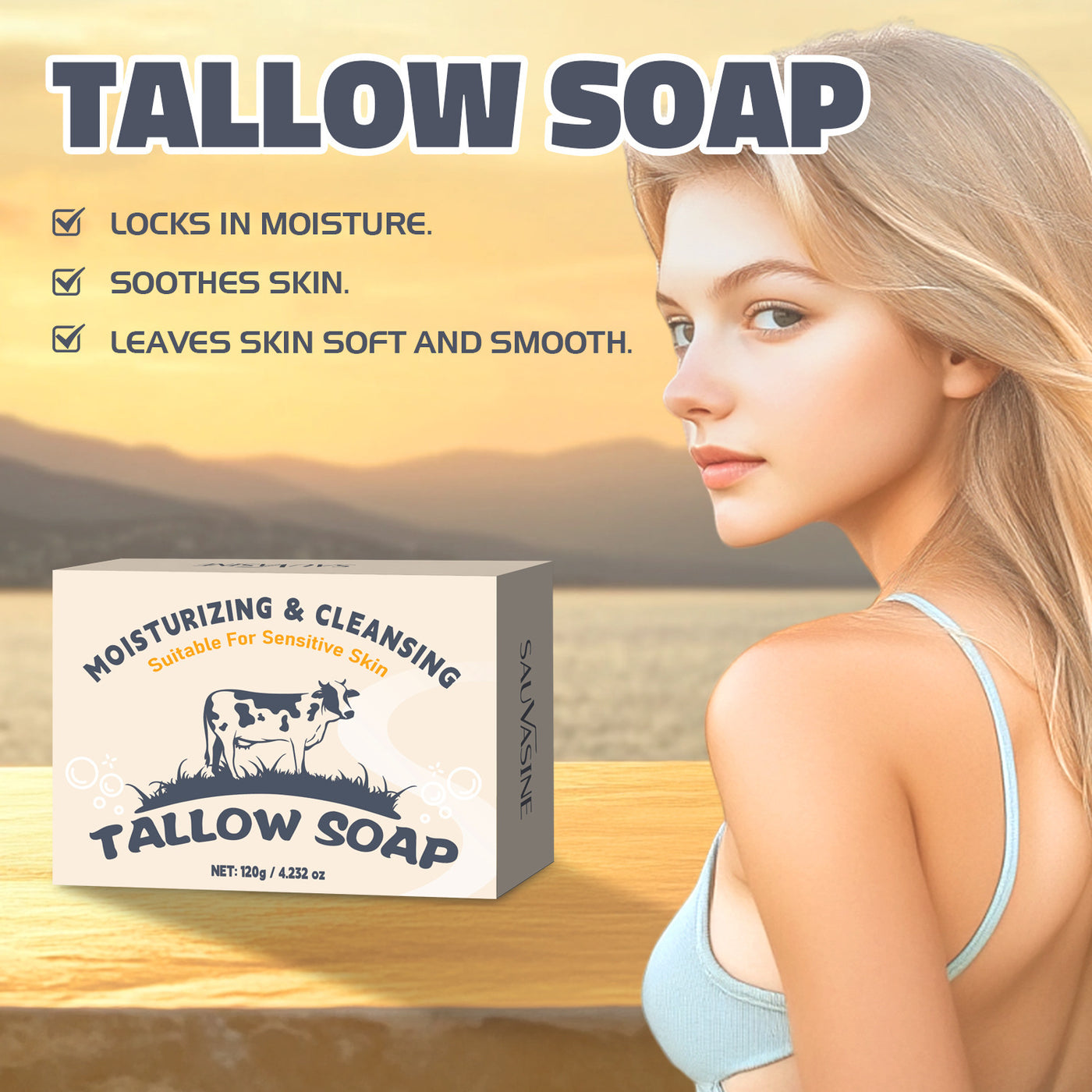 Tallow Soap Tallow Soap 120g Moisturizing