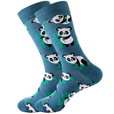 Tierische Socken in der Mitte der Wade Geometrische Herrensocken Tide