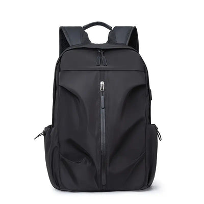 PU Backpack Fashion Large Capacity Men's Casual Backpack Commuter Trend Backpack Student School Bag