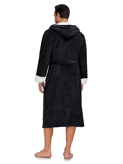 RONGTAI Ladies Long Fleece Bathrobe