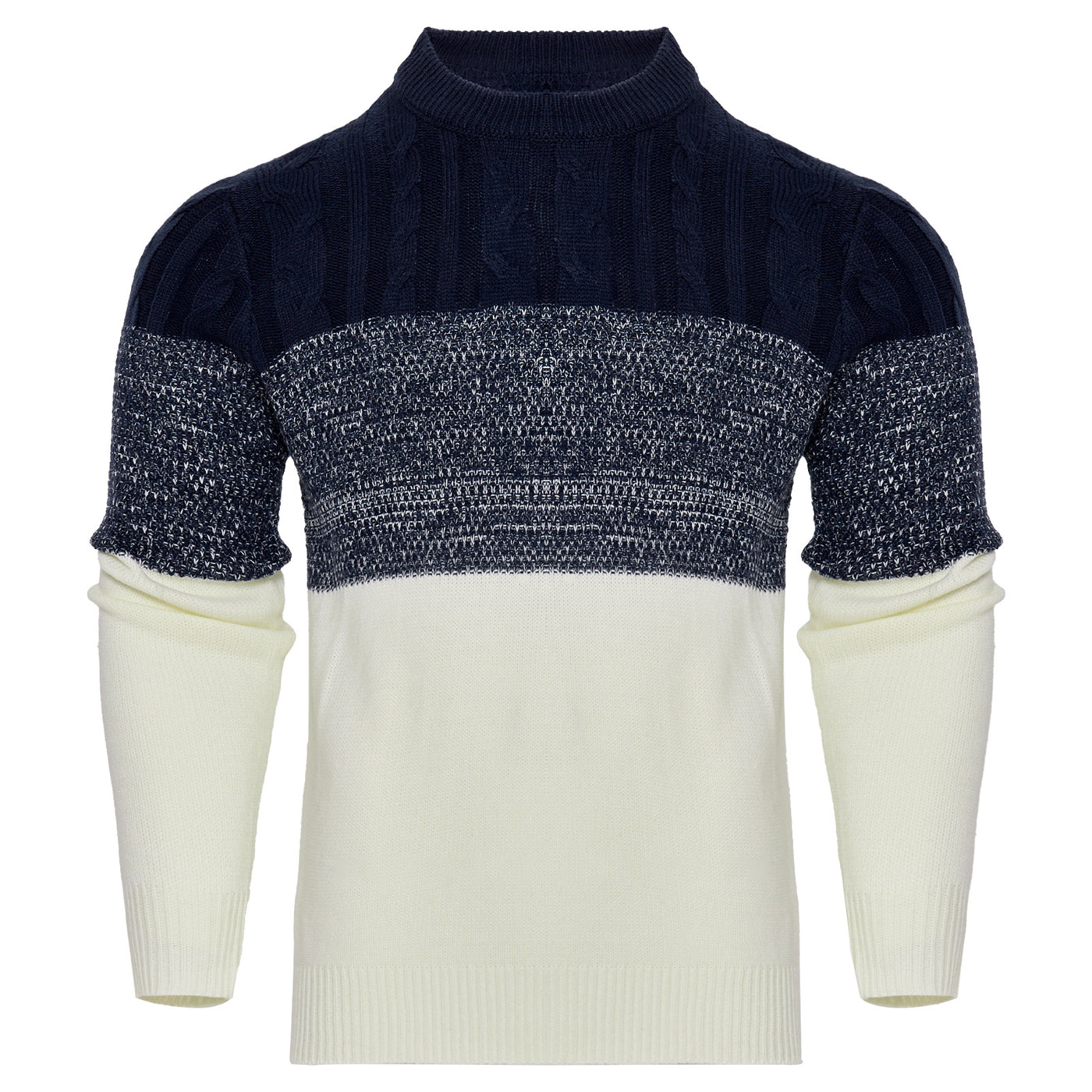 Men's Knitted Sweater Fashion Long-sleeved Pullover Tops Fall And Winter Clothing