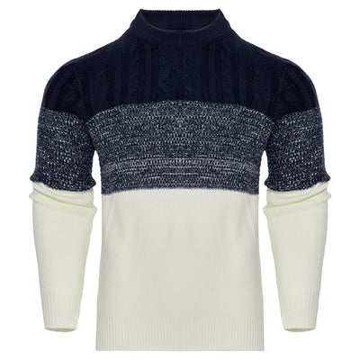 Men's Knitted Sweater Fashion Long-sleeved Pullover Tops Fall And Winter Clothing