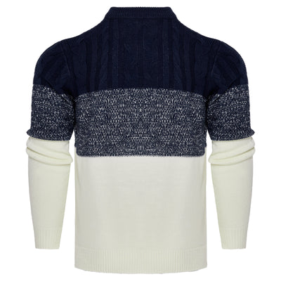 Men's Knitted Sweater Fashion Long-sleeved Pullover Tops Fall And Winter Clothing