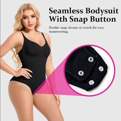 SEAMLESS One Piece Bodyshaper Ladies Shapewear Swimsuit Solid Color Stretch Full Bust Nylon Spandex Bodyshaper For Woman