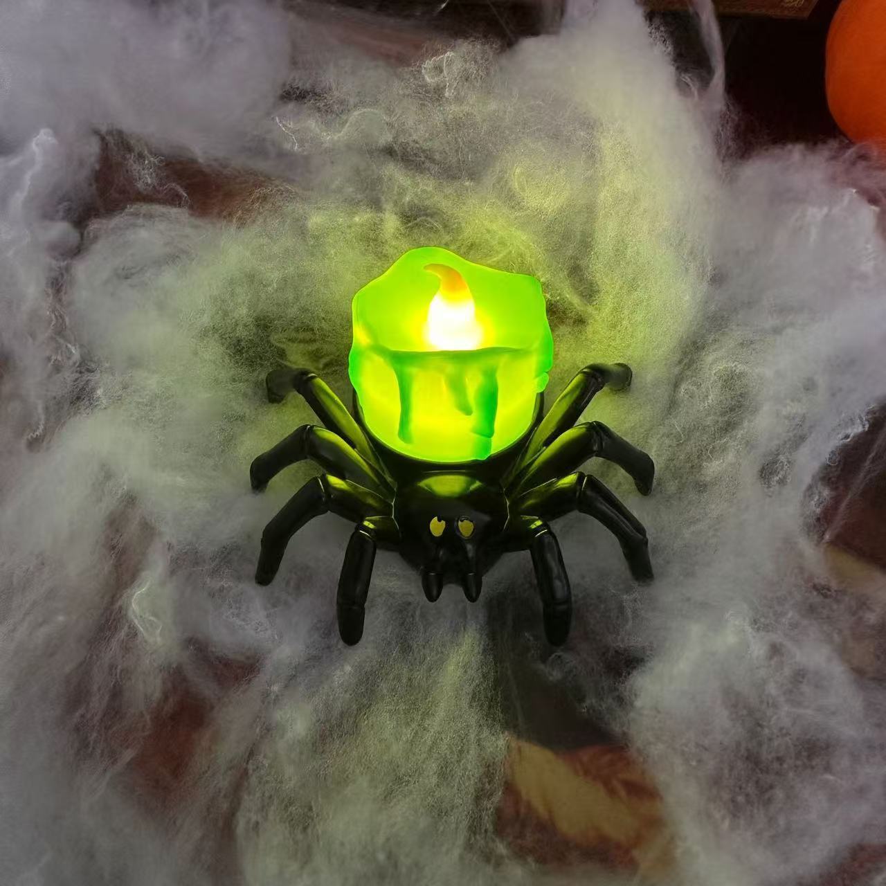 Halloween Pumpkin Spider Candle Light Decoration Props