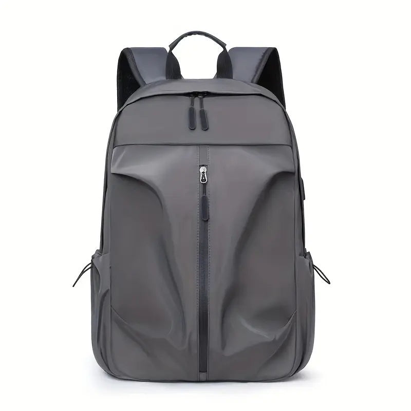 PU Backpack Fashion Large Capacity Men's Casual Backpack Commuter Trend Backpack Student School Bag