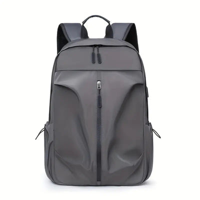 PU Backpack Fashion Large Capacity Men's Casual Backpack Commuter Trend Backpack Student School Bag