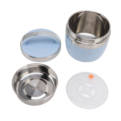 1.5L Vacuum Lunch Box 304 Stainless Steel Insulated Food Container Portable Bento Box for Student Office Worker Red