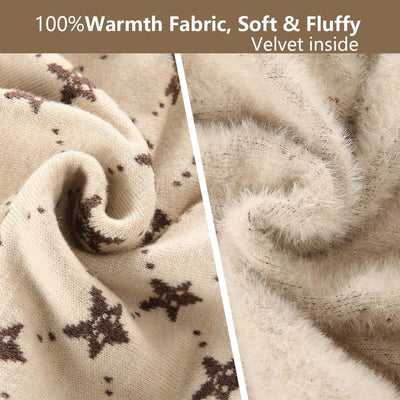 Askfine Girls Boys Pattern Half Turtleneck Sweaters Kids Warm Long Sleeve Knit Pullover Tops Unisex 5-14 Years