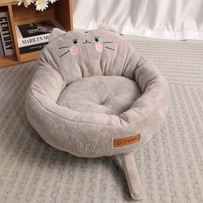 Cama para mascotas de dibujos animados, grande y pequeña, de tendencia, para perros y gatos.