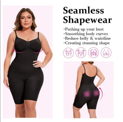 SEAMLESS Postpartum Abdomen Shapewear Sculpting Short Mid Thigh Slimming Body Shaper For Women Tummy Control Slimmer