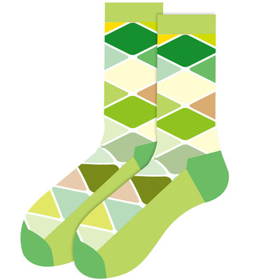 Tierische Socken in der Mitte der Wade Geometrische Herrensocken Tide