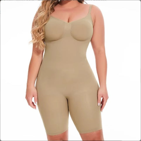 SEAMLESS Postpartum Abdomen Shapewear Sculpting Short Mid Thigh Slimming Body Shaper For Women Tummy Control Slimmer