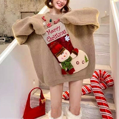 Christmas Sweater Women's Winter Loose